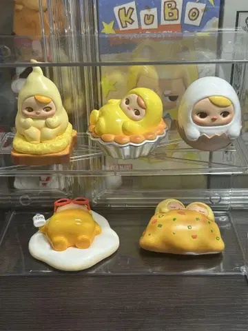 POPMART PUCKY EGG BEANIE 시리즈 5체 세트