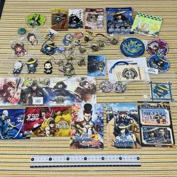 모음 전국 BASARA 스트랩 엽서 등 굿즈 세트.