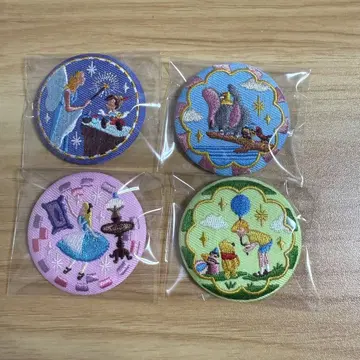 Disney Characters 자수 캔뱃지 비스켓