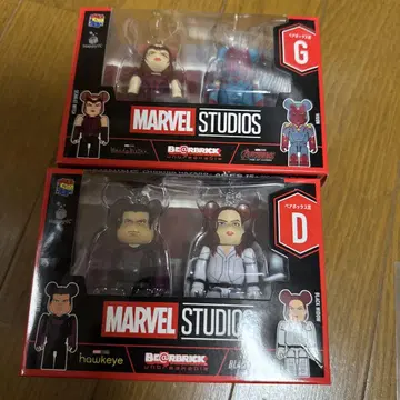 MARVEL 해피 복권 베어브릭 G상 페어 박스 비전 완다 미개봉