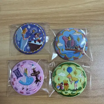 Disney Characters 자수 캔뱃지 비스켓 3