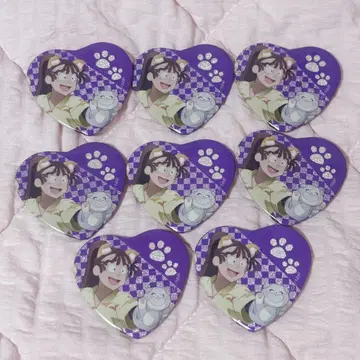닌타마 란타로 난자타운 하트 캔뱃지 오하마 칸에몬 8개