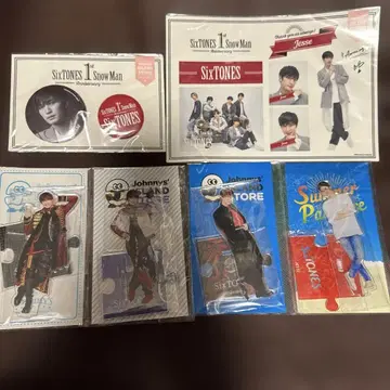 SixTONES 제시 아크릴 스탠드 스티커 캔뱃지 세트