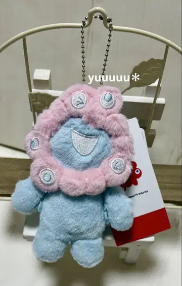 미야쿠미야쿠 컬러 마스코트 블루 봉제 인형 파스텔 만박