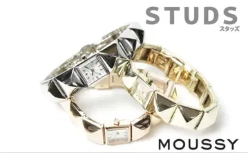 마우지 STUDS 스터드 손목시계 실버