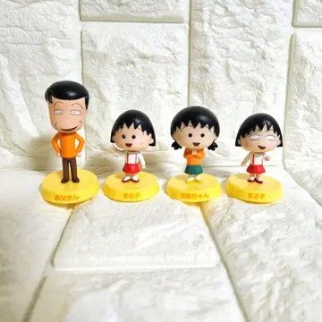 마루코는 아홉살(치비 마루코짱) 밥 반지 피규어 4개