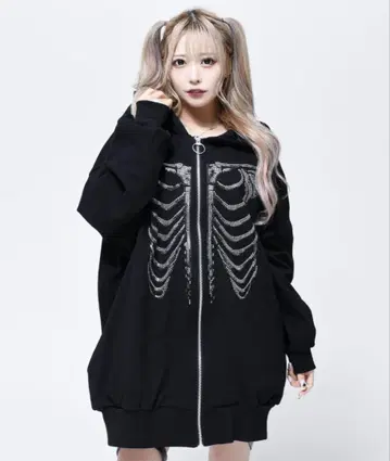 REFLEM BONE 큐빅 ZIP 후드티/집업 후드티