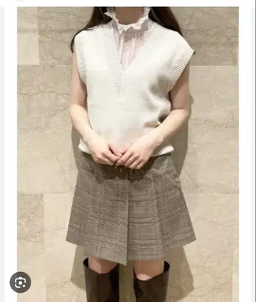 컨디션 최상 스나이델 플리츠 스커트 숏 팬츠
