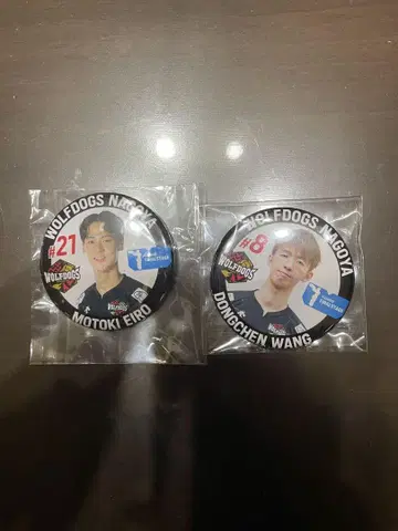 울프 도그스 나고야 나가츠유 모토키 원 도 첸 캔뱃지
