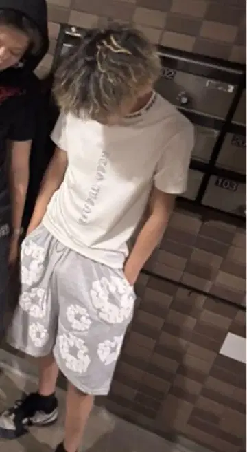 데님 티어스 셋업 그레이