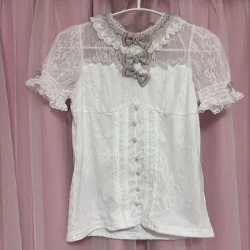 리즈리사 스핀들 레이스 암워머 상의