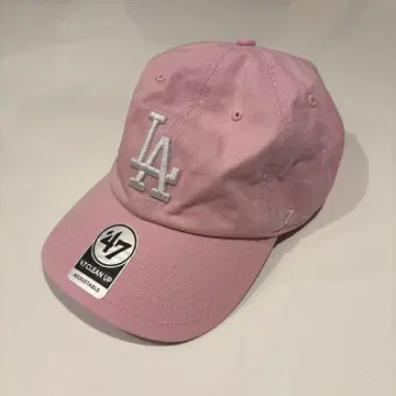 47 Brand LA 로고 핑크 캡