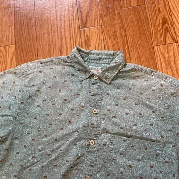 90s Patagonia A/C 셔츠 해파리 패턴 화이트 택 M 사이즈