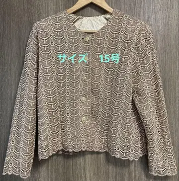 #새상품급 레이스 노카라 자켓