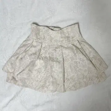미셸 마카롱 슬림 레그 엘레강트 레이스 스커트 꽃무늬 XS