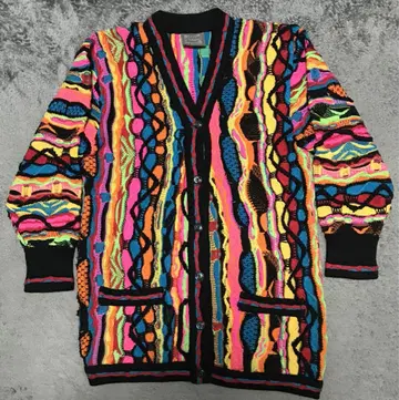 coogi 멀티 컬러 3D 가디건