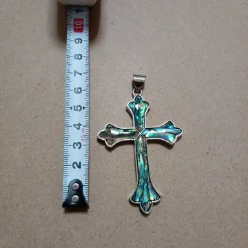 아발론 쉘 크로스 목걸이