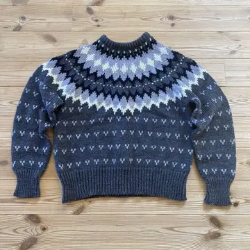 70s 80s vintage nordic hand knit