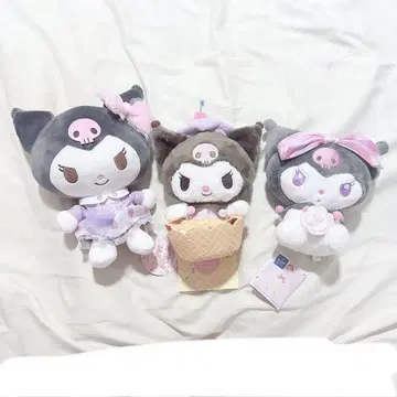 쿠로미 봉제 인형 딸기 케이크 아이스크림 로맨틱 로즈 3개