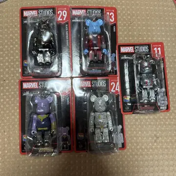 MARVEL STUDIOS 큐브릭 베어브릭 5체 세트