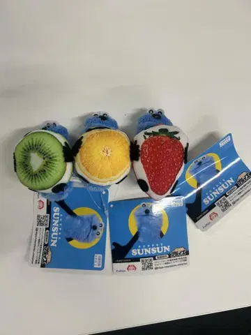 퍼펫 순순 후르츠 마스코트 3종 세트