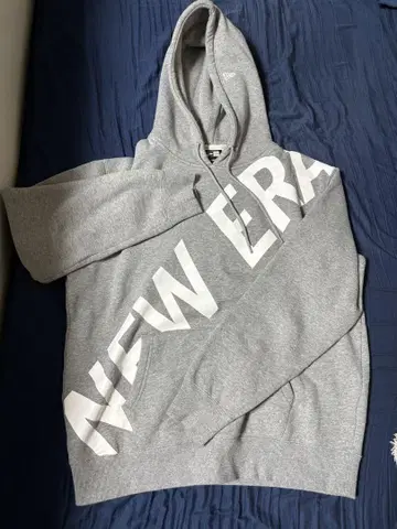 L 사이즈 NEW ERA 그레이 후드티
