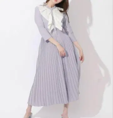 REDYAZEL 레이디 아젤 레이스 자수 배색 디자인 원피스