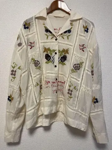 하자품 TODAYFUL Embroidery Patchwork Shirts