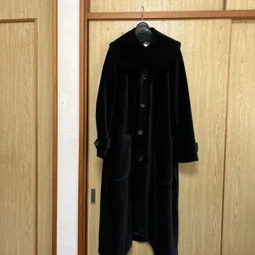 누아르 케이 니노미야 벨벳 롱 코트