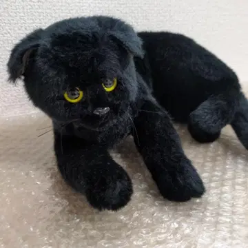 검은 고양이 동심 레트로 봉제 인형