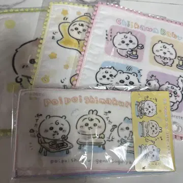치이카와 Chiikawa Baby 폼폼 레이스 거즈 핸드 타월
