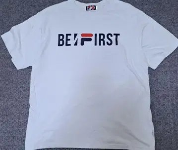 BE/FIRST 로고 T셔츠 블루 L사이즈