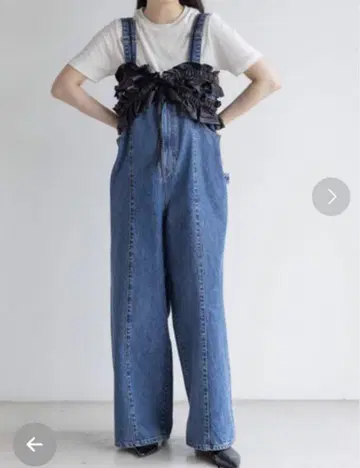 LOWRYSFARM yuw 멀티 웨이 데님 팬츠 L 사이즈 블루