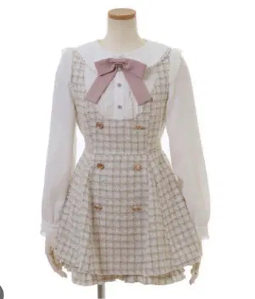 LIZLISA 트위드 셋업 화이트