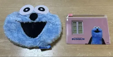 퍼펫 스 슬라이드 파우치 가챠 복슬복슬 페이스 파우치
