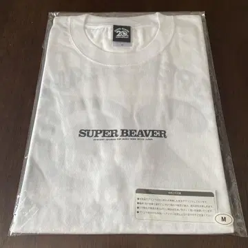 [ 미개봉 ] SUPER BEAVER 20주년 로고 T셔츠 화이트 M