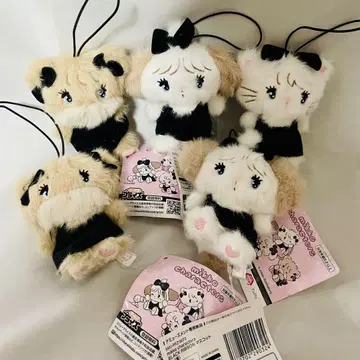 mikko characters BLACK RIBBON 마스코트 5개