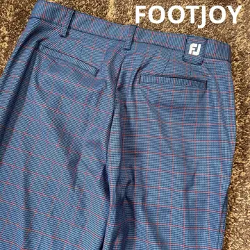 컨디션 최상 풋조이 FOOTJOY 남성용 골프 체크 팬츠 W90
