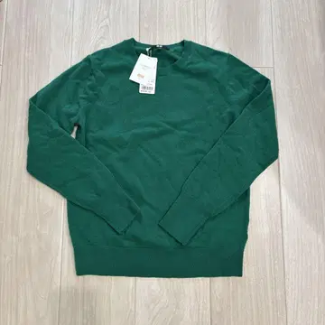UNIQLO 캐시미어 100% 스웨터 L 다크 그린