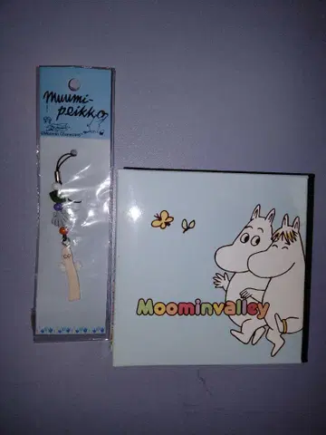 무민 스마트폰 스트랩 니요로니요로 자수 미니 타월 미이 스너프킨