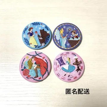 Disney Characters 디즈니 자수 캔뱃지 묶음 판매 4점