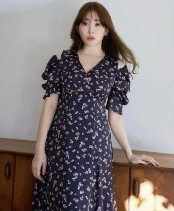 herlipto Marguerite Open Shoulder Dress