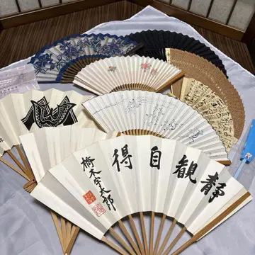 일본풍 디자인 부채 8개 세트, 9개 세트, 기모노