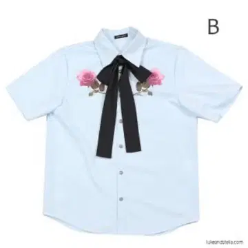 밀크 보이 Ribbon rose shirts