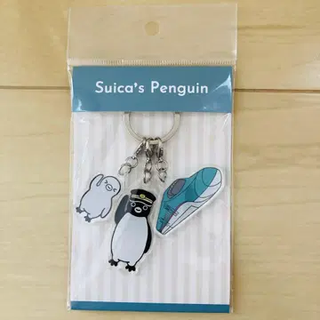 Suica 펭귄 아크릴 키링 신칸센 하야부사 JR 동일본 새상품