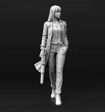 1/35 모든 것을 아는 여자 에이전트 아이에다 레진제 피규어 H092