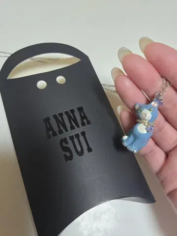 ANNA SUI 고양이 모티브 목걸이