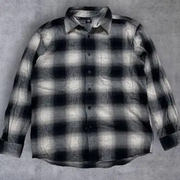 UNIQLO 옴브레 체크 셔츠 섀도우 체크 플란넬