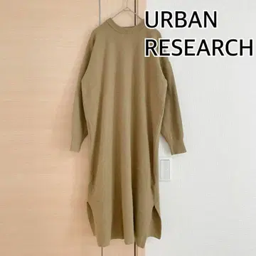 URBAN RESEARCH 어반 리서치 긴팔 니트 롱 그린
