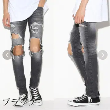 레전드 데미지 스키니 데님 청바지